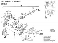 Bosch 0 601 920 842 GBM 9,6 VE Batt-Oper Drill 9.6 V / GB Spare Parts GBM9,6VE